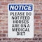 Signmission Please Do Not Feed Horses Are, 10 in W x Rectangle, Plastic OS-2PACK-NS-P-1014-V-17377 - alternate 4